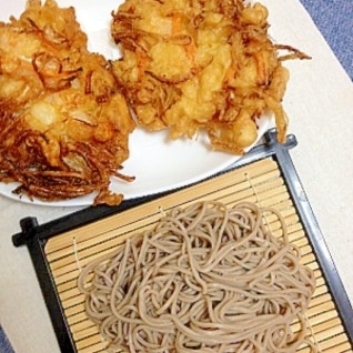 お好み焼き粉de野菜とエビのかき揚げ